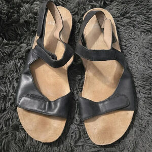 Dansko | Black Leather Strappy Sandals Sz 42